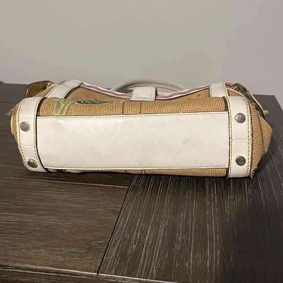 Authentic Vintage COACH Ladybug Motif Boxy Straw Tote Bag, Limited Edition -2004 - Picture 6 of 16